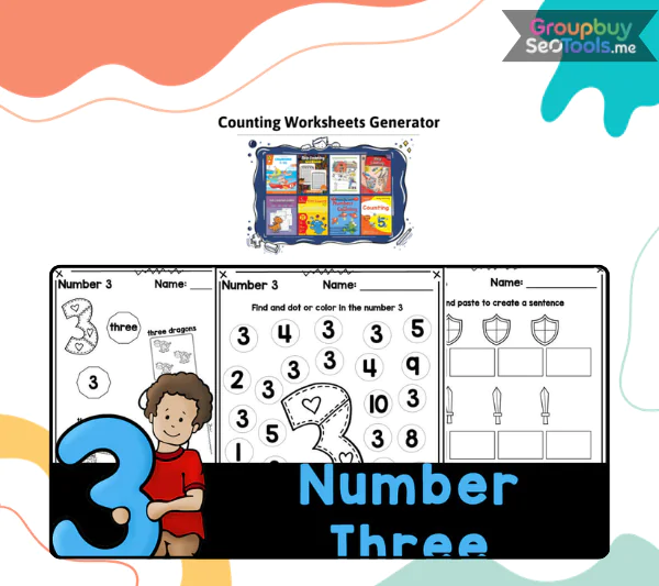 Counting Worksheets Generator